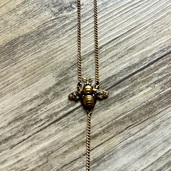 Virgin Saints & Angels ๐ Bee necklace gold with clear stones - Picture 5 of 8